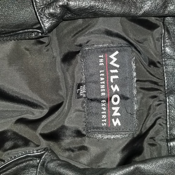 Wilson Classis Leather Jacket Flags of USA & EU